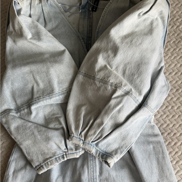 Zara Soft Blue Denim Midi Dress - Picture 5 of 5